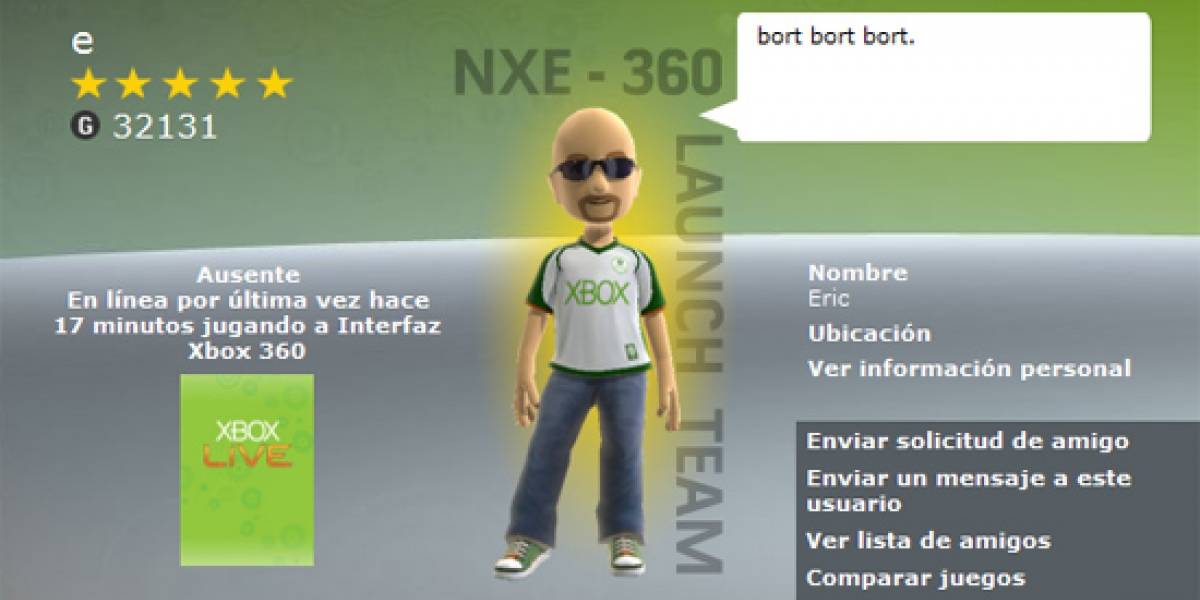El primer Gamertag de Xbox Live en todo el mundo