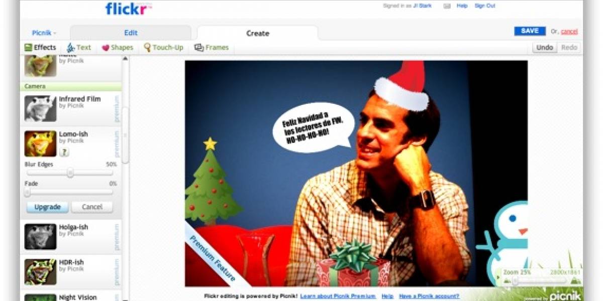 Flickr y Picnik lanzan edición de fotos online