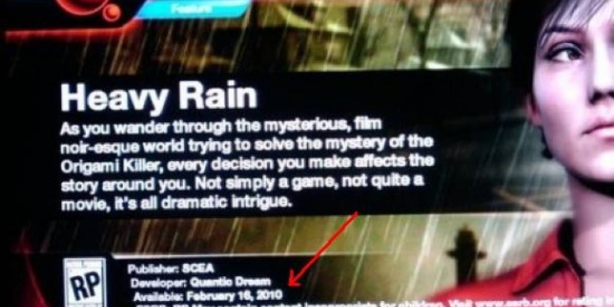 Heavy Rain ya tiene fecha