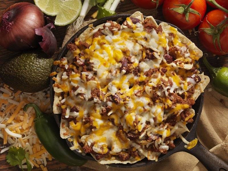Nachos con queso