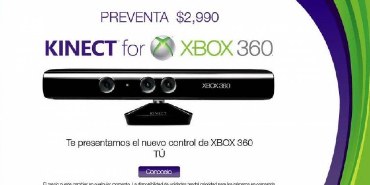 Futurología: GamePlanet le pone precio y fecha a Kinect en México