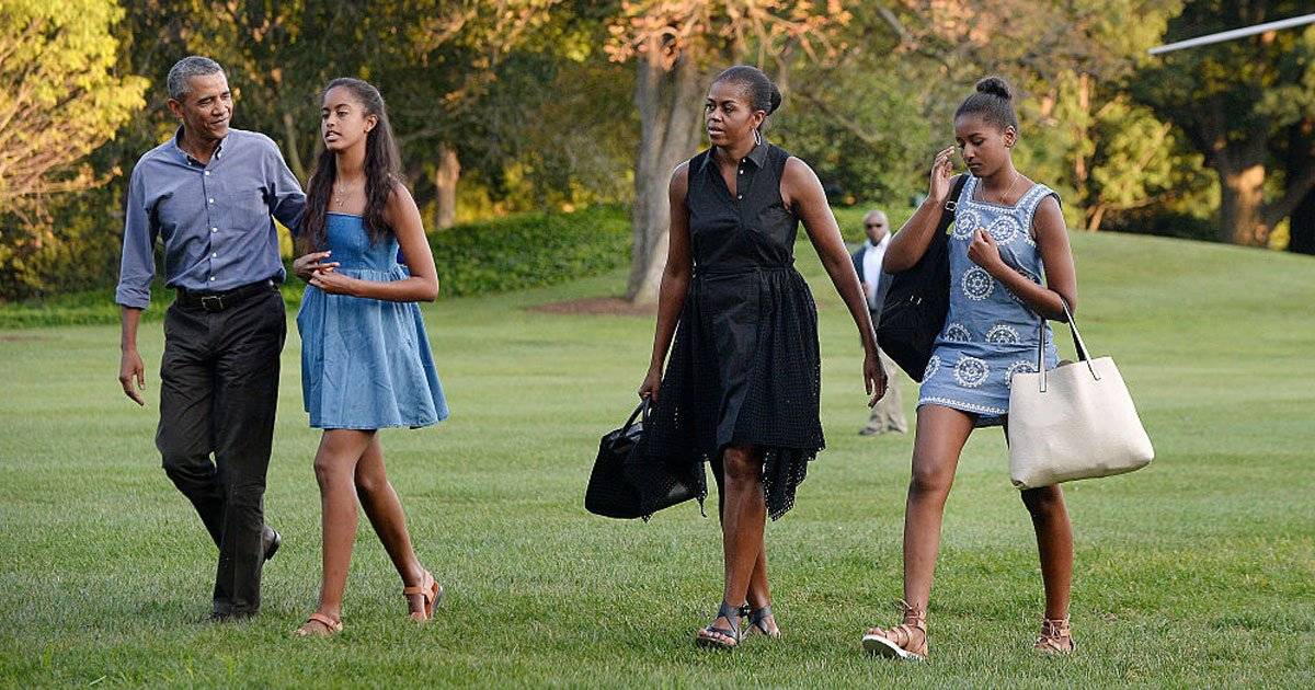 Malia Michelle Sasha Barack Obama