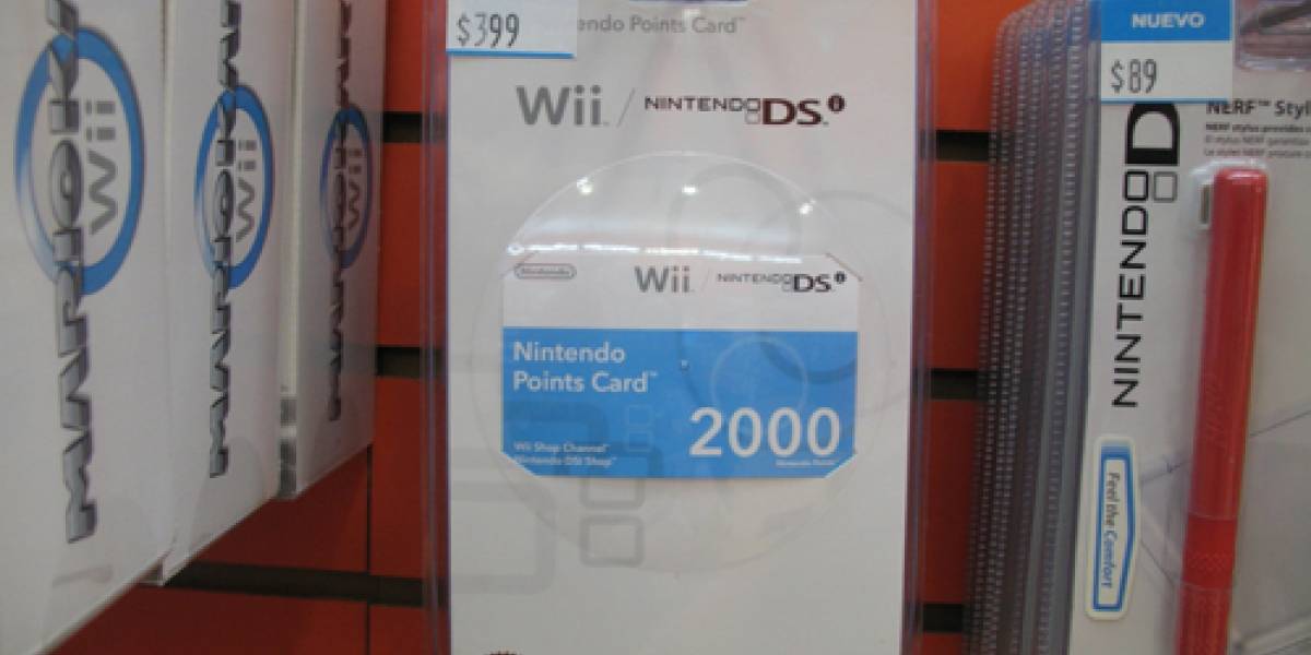 México: Nintendo Points Cards de 2000