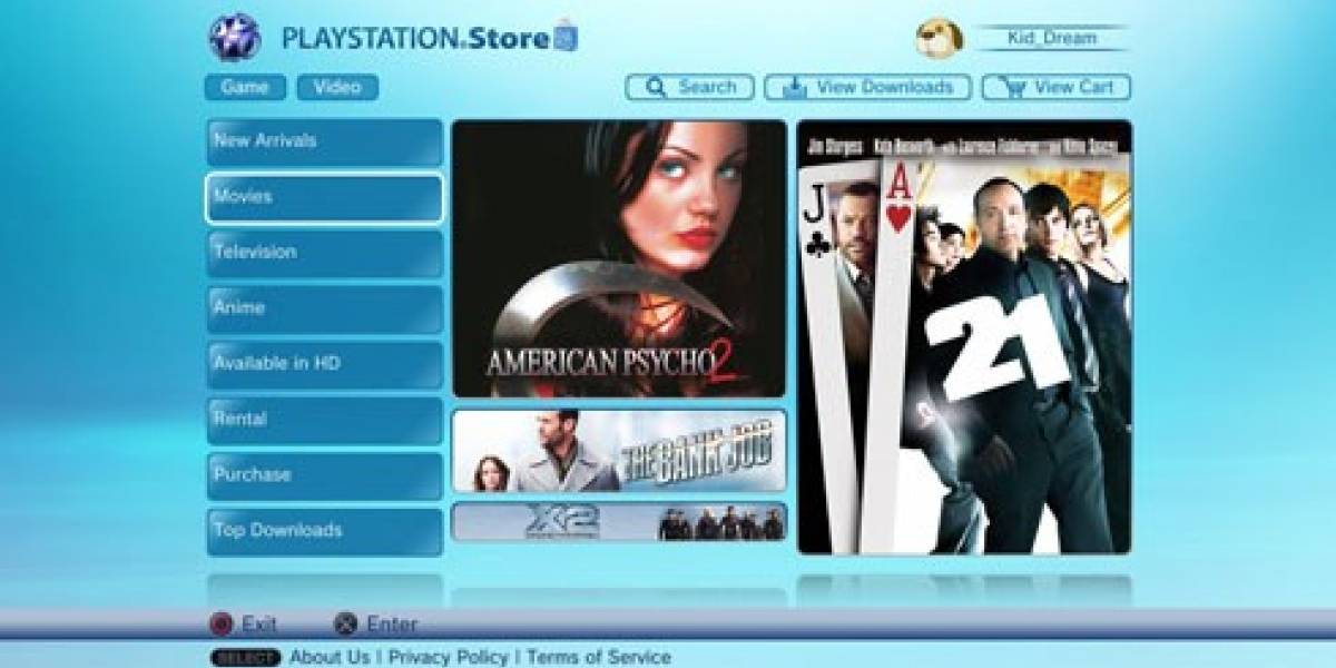 Ya hay video store en PSN Europa