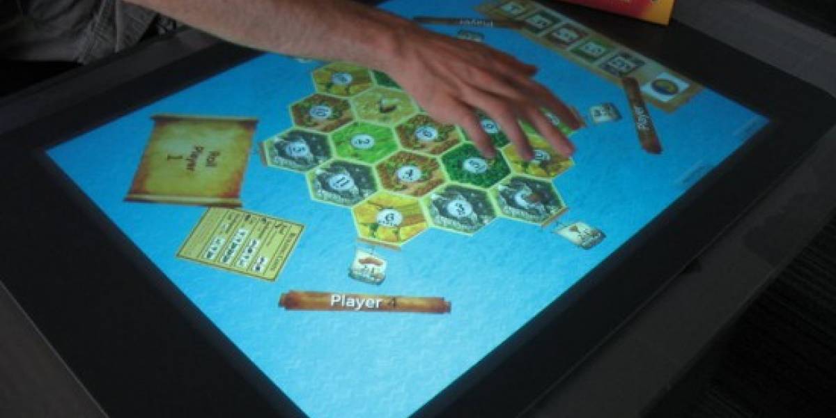 Demo de Settlers of Catan corriendo en Microsoft Surface