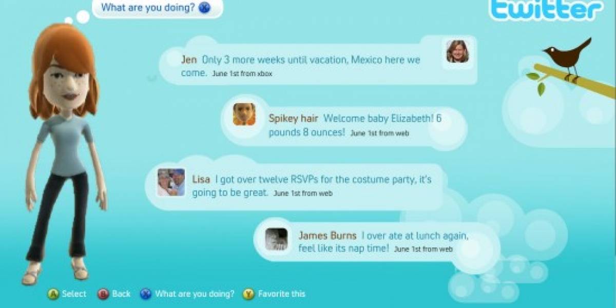 Twitter y Facebook llegan a Xbox 360 el 17 de Noviembre