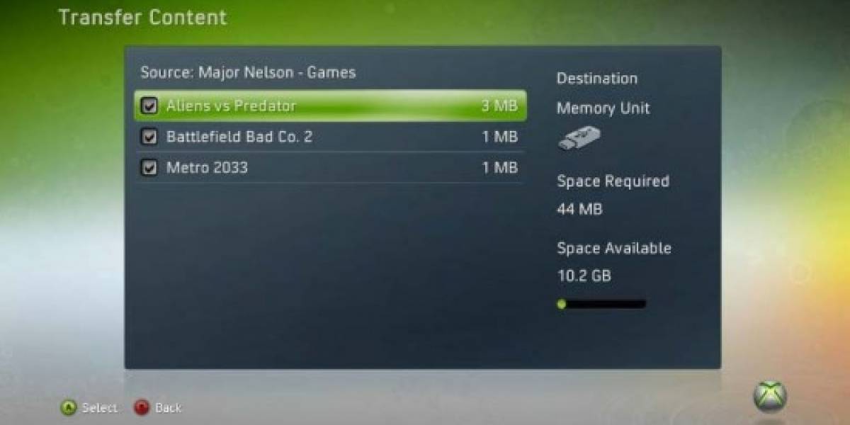 Memoria USB oficial de Xbox 360 costará casi el doble
