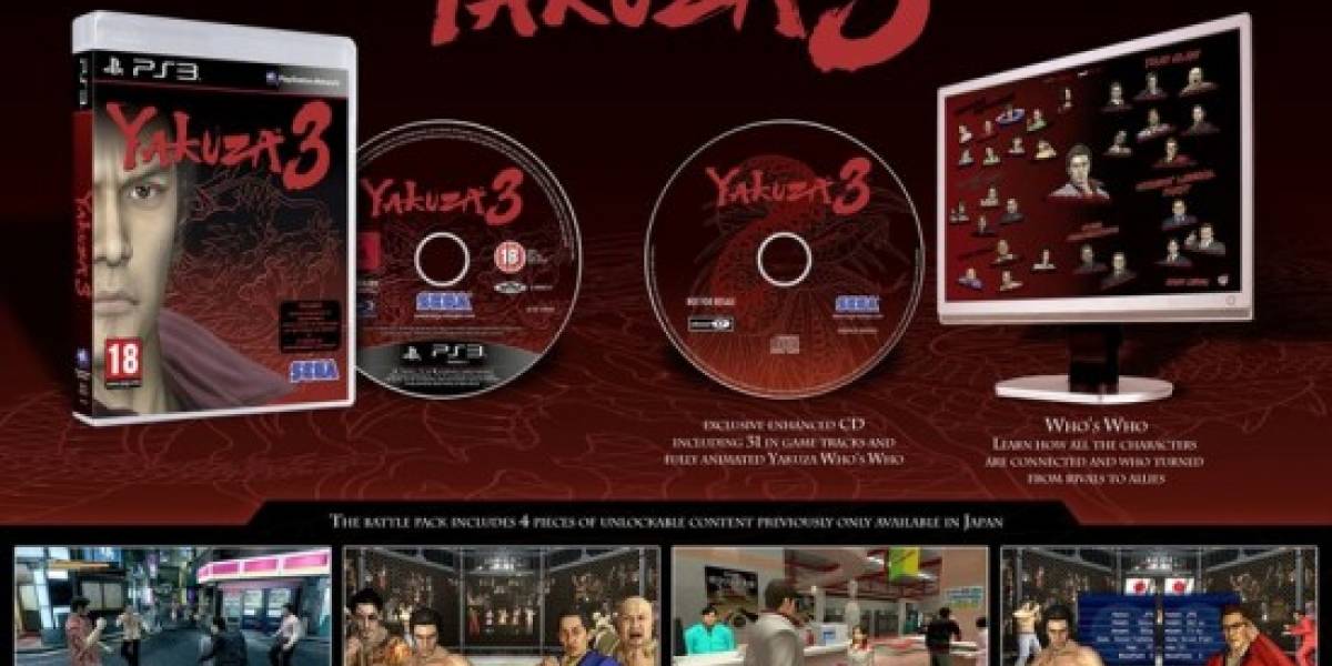 SEGA presenta la edición de colección de Yakuza 3