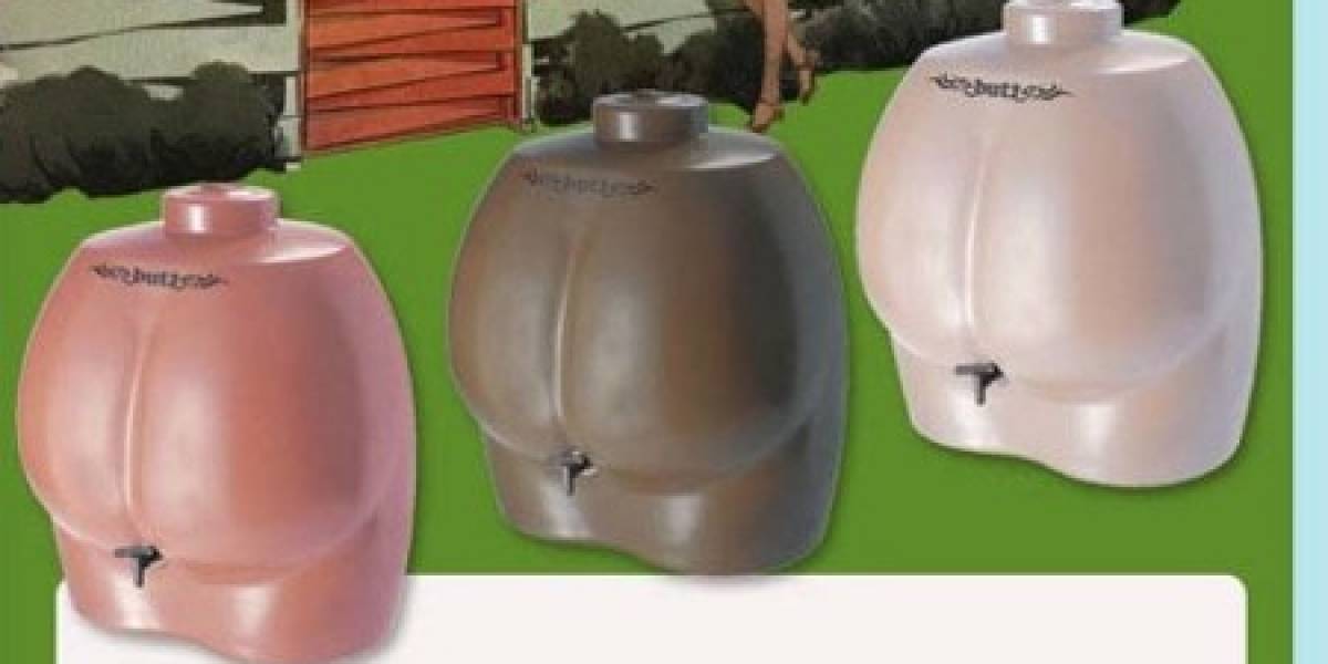 Butt Butt: Recipiente para recolectar agua de lluvia