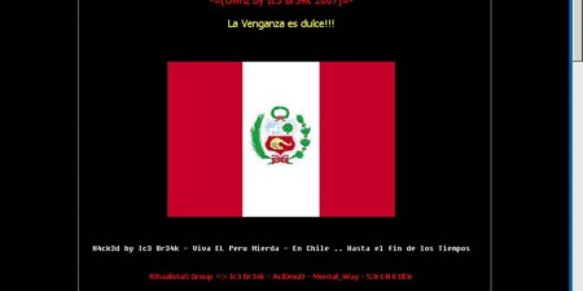 Sitio del Gobierno de Chile hackeado