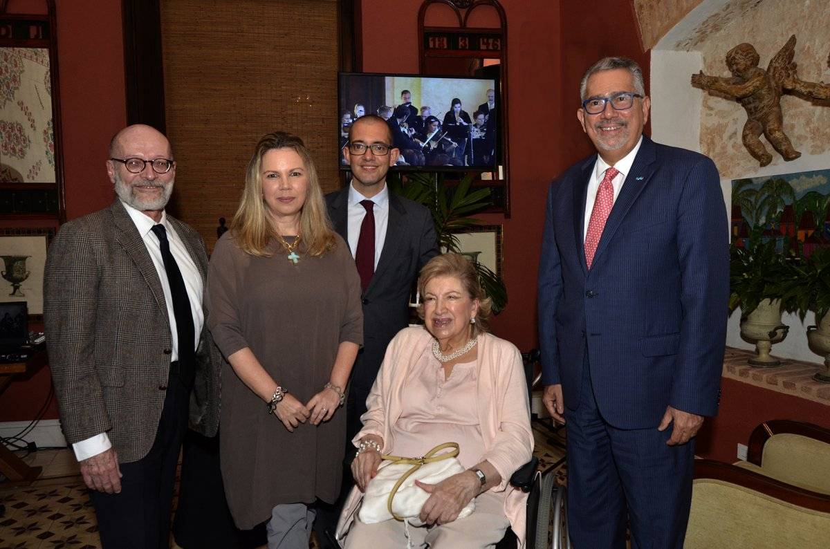 Eduardo Villanueva, Margarita Miranda, Ignacio Peñalver, Margarita Copello de Rodríguez y Enrique Valdez