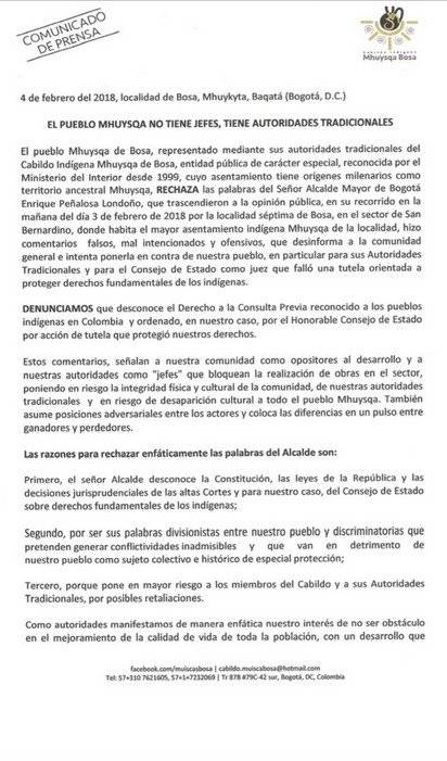 comunicado
