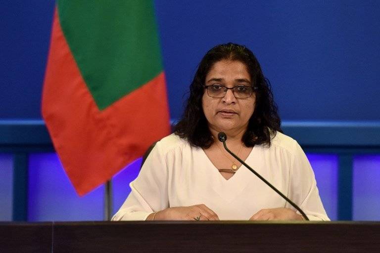 Azima Shukoor, portavoz del gobierno de Maldivas