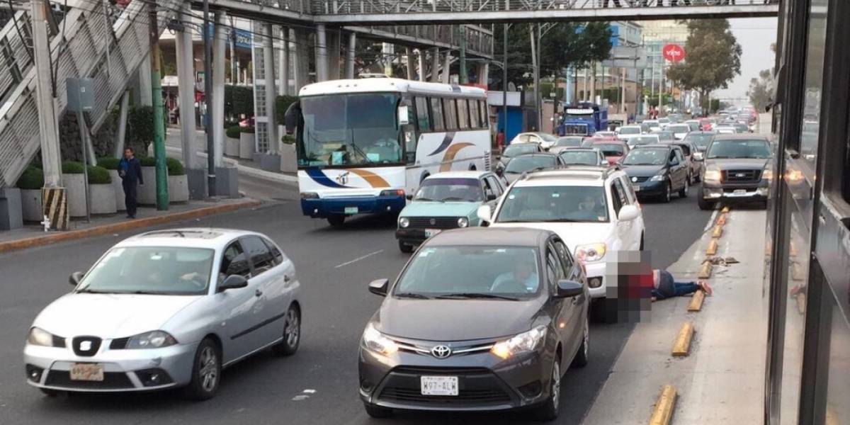 Ciclista, atropellado por invadir carril exclusivo del Metrobús: GCDMX