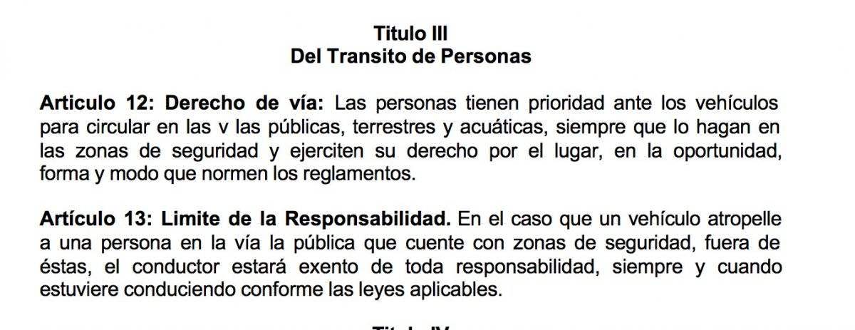 Ley tránsito