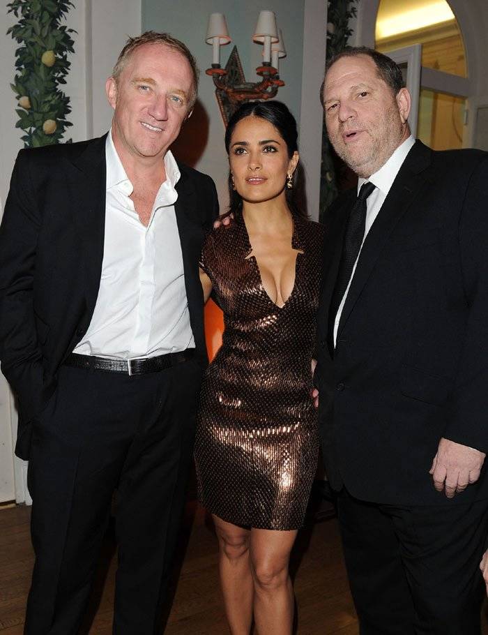 Salma Hayek y Harvey Weinstein