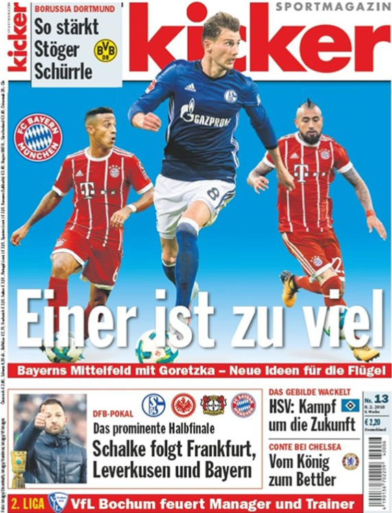 La portada de la revista alemana Kicker