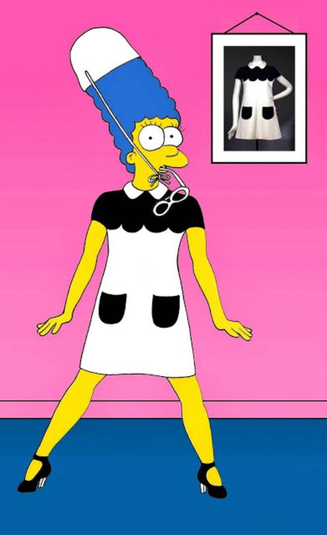 margesimpsonandrc3a9courrc3a8gesartcartoonillustrationsatiresketchfashionluxurystyleiconicdressesallthetimethesimspsonshumorchicbyalexsandropalombo.jpg
