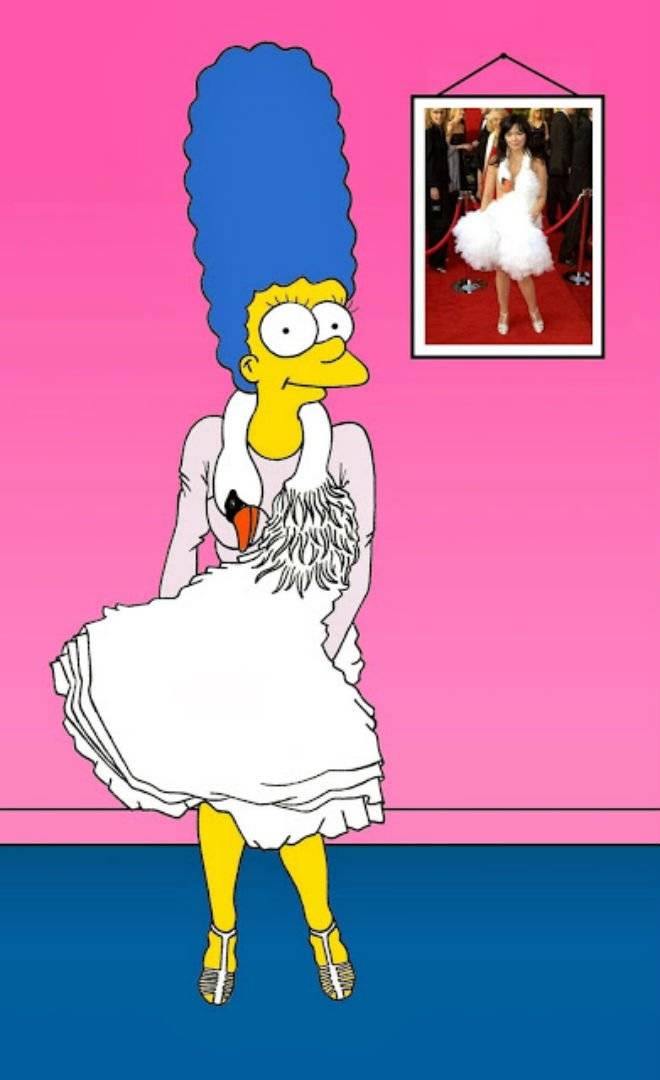 margesimpsonbjorkmarjanpejoskiartcartoonillustrationsatiresketchfashionluxurystyleiconicdressesallthetimethesimspsonshumorchicbyalexsandropalombo.jpg