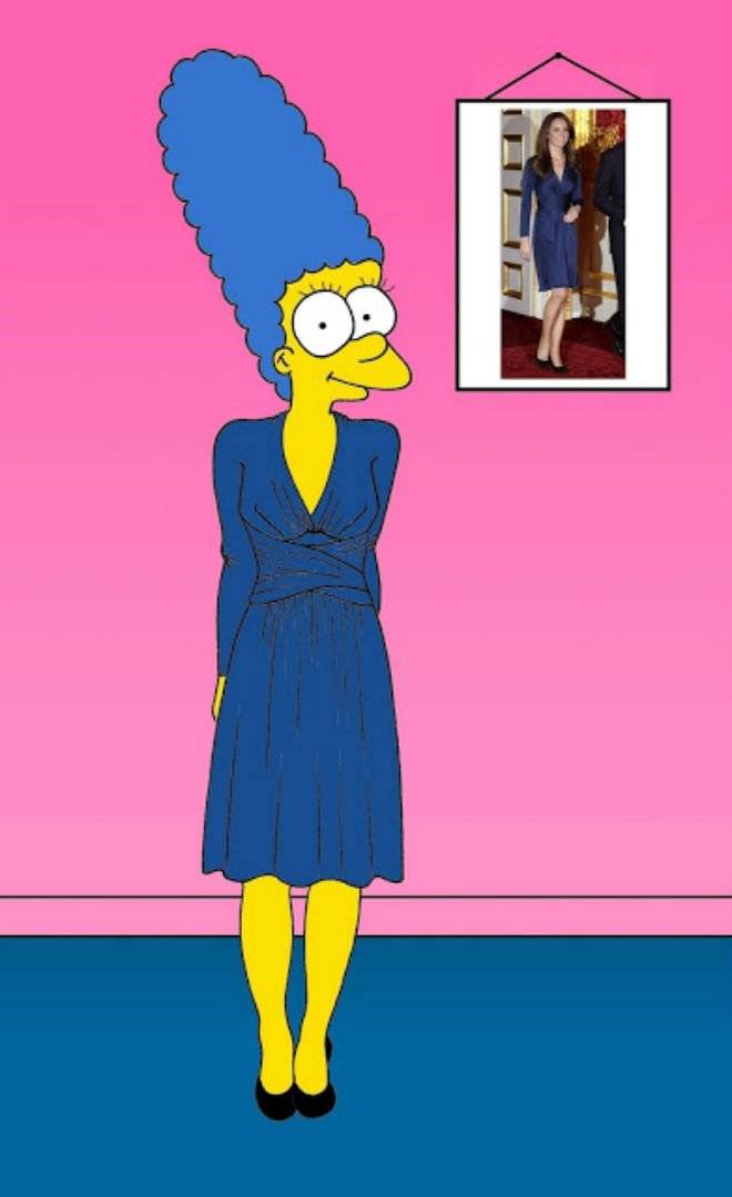 margesimpsonkatemiddletonissalondonartcartoonillustrationsatiresketchfashionluxurystyleiconicdressesallthetimethesimspsonshumorchicbyalexsandropalombo.jpg