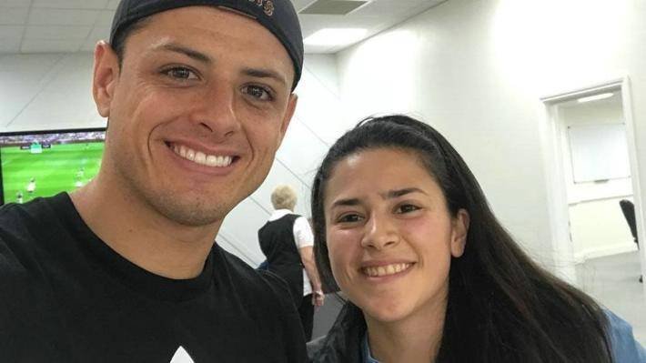 Chicharito y Carla Salcedo