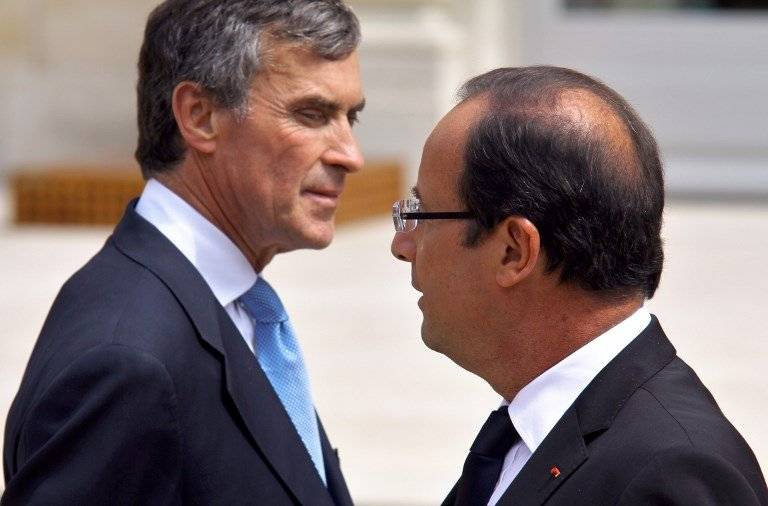 Jérôme Cahuzac y François Hollande