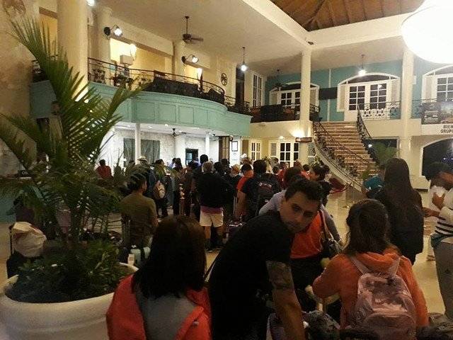 Pasajeros varados en Dominicana