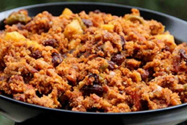 como preparar pavo relleno de carne molida