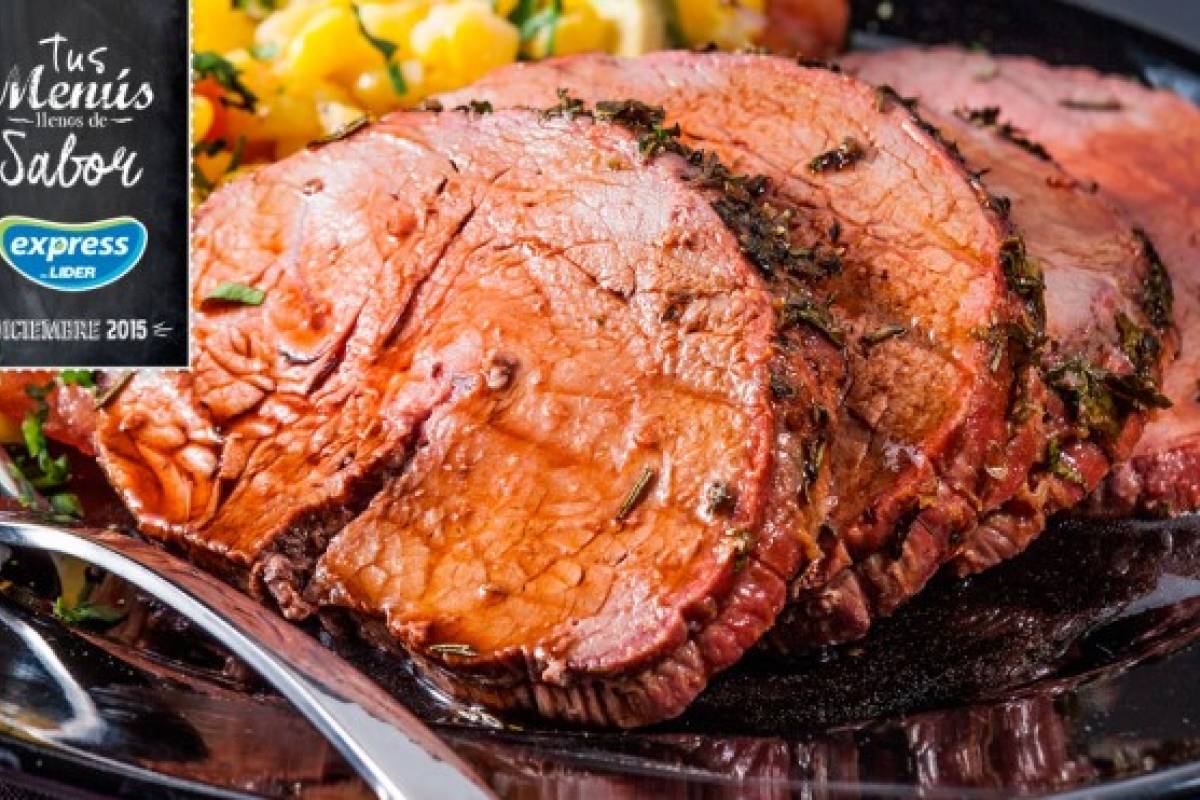 Roast beef a las hierbas con ensalada de choclos, la receta express de