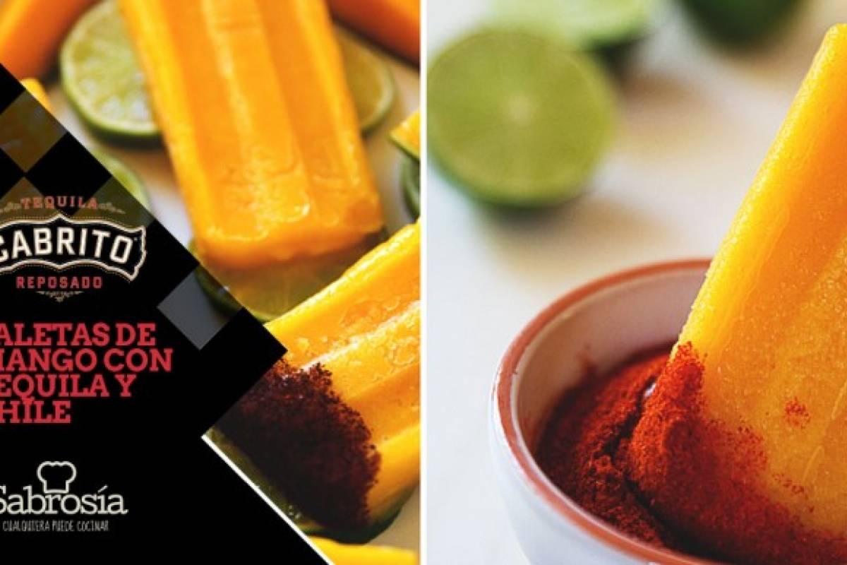 Paletas de mango con tequila y chile Sabrosía Nueva Mujer