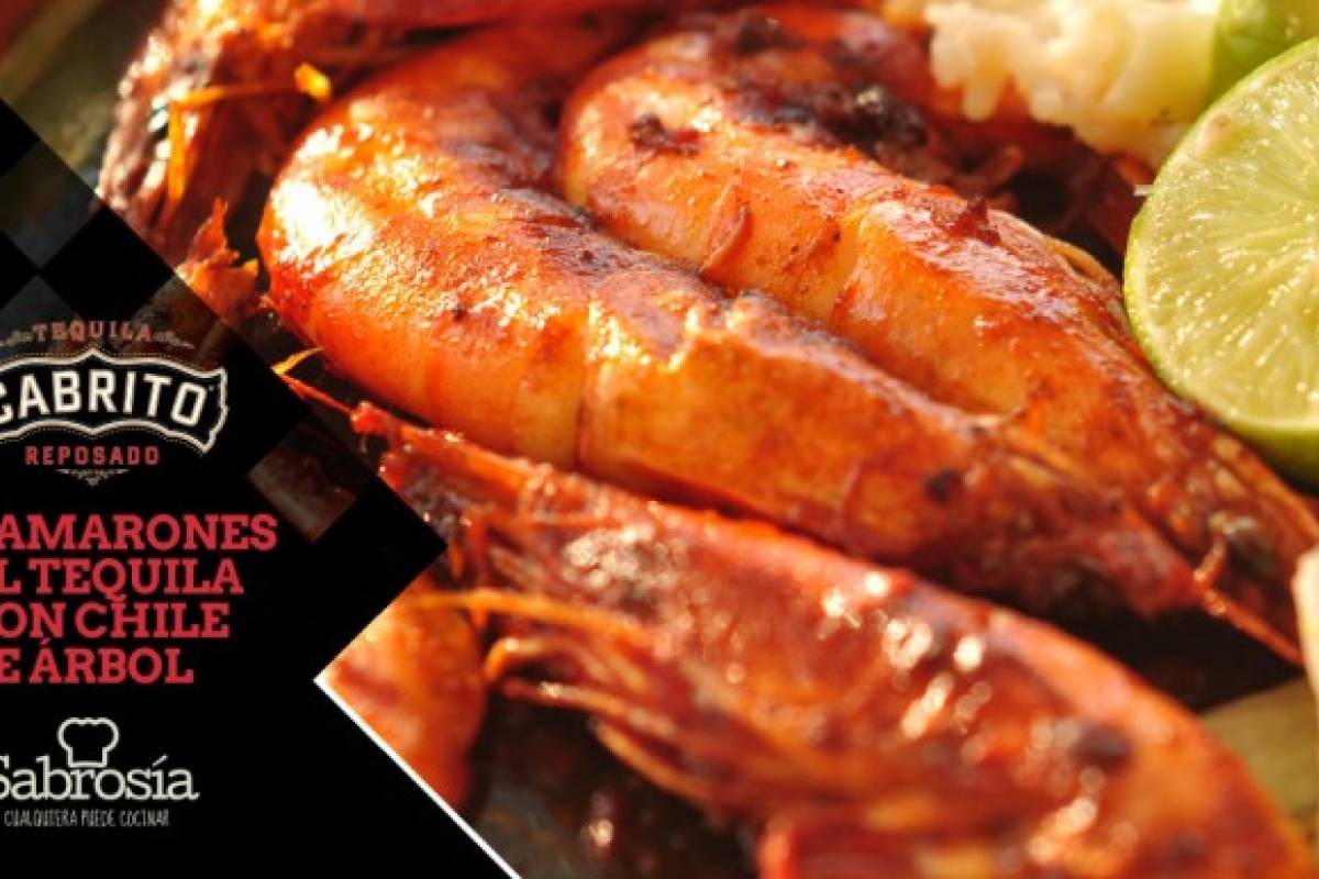 Camarones al tequila con chile de árbol Sabrosía Nueva Mujer
