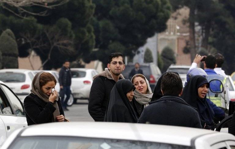 Accidente de avión en Irán