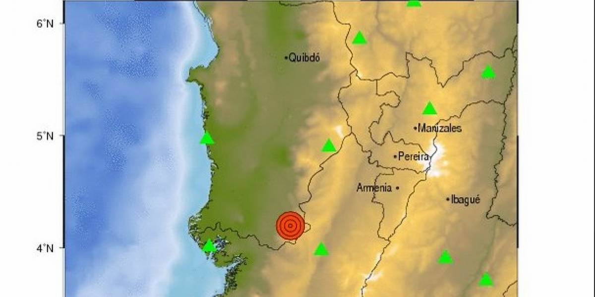 Sismo de 4,7 grados sacude al occidente del país