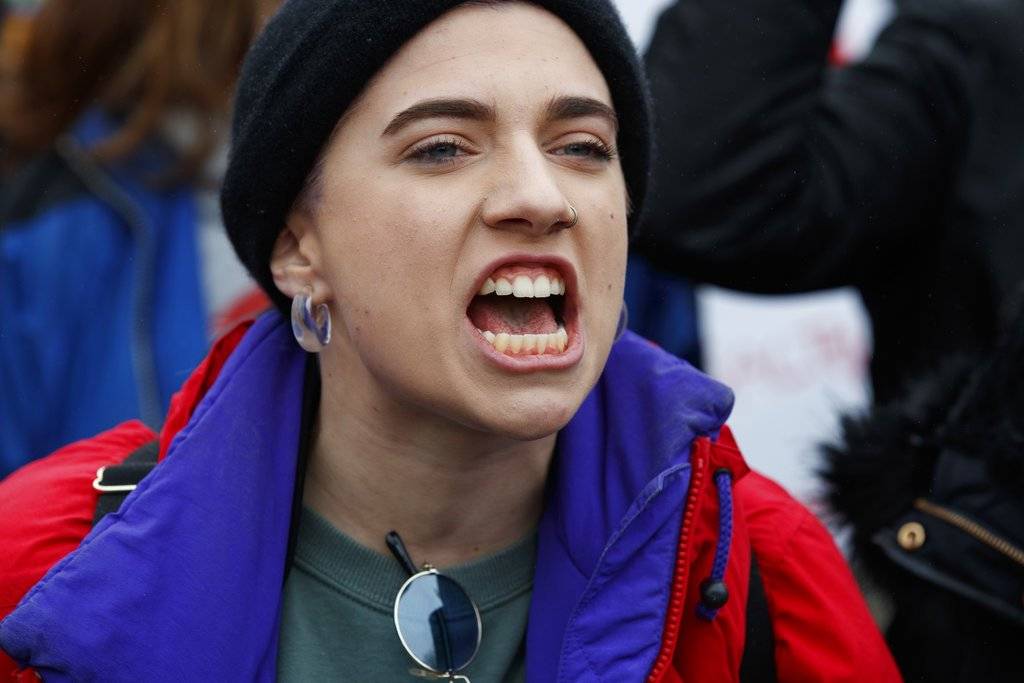 Protestas a favor del control de armas, frente a la Casa Blanca en Washington D. C. / AP