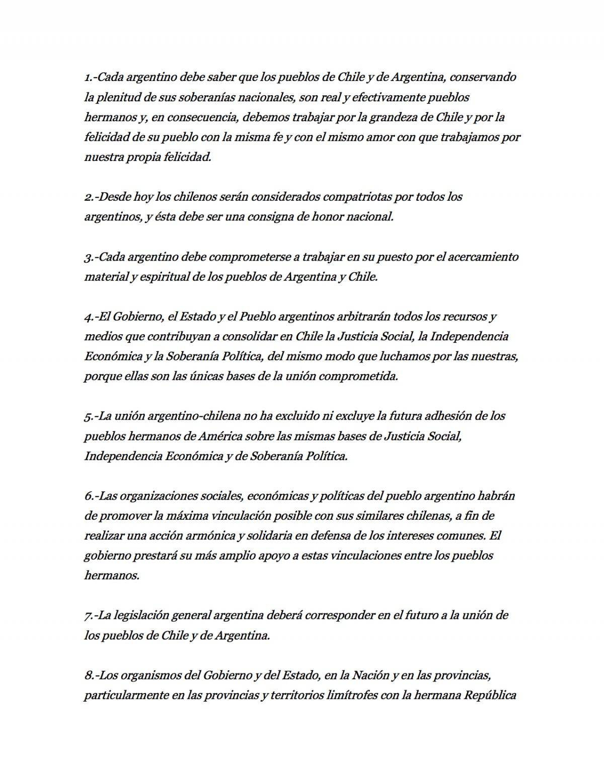 El decálogo de Perón