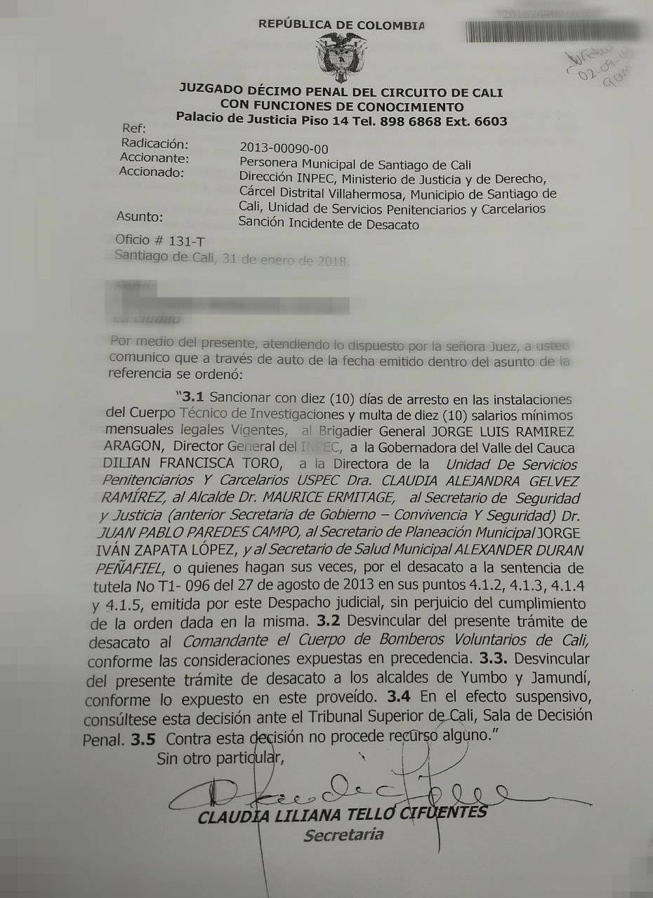 fallo tutela