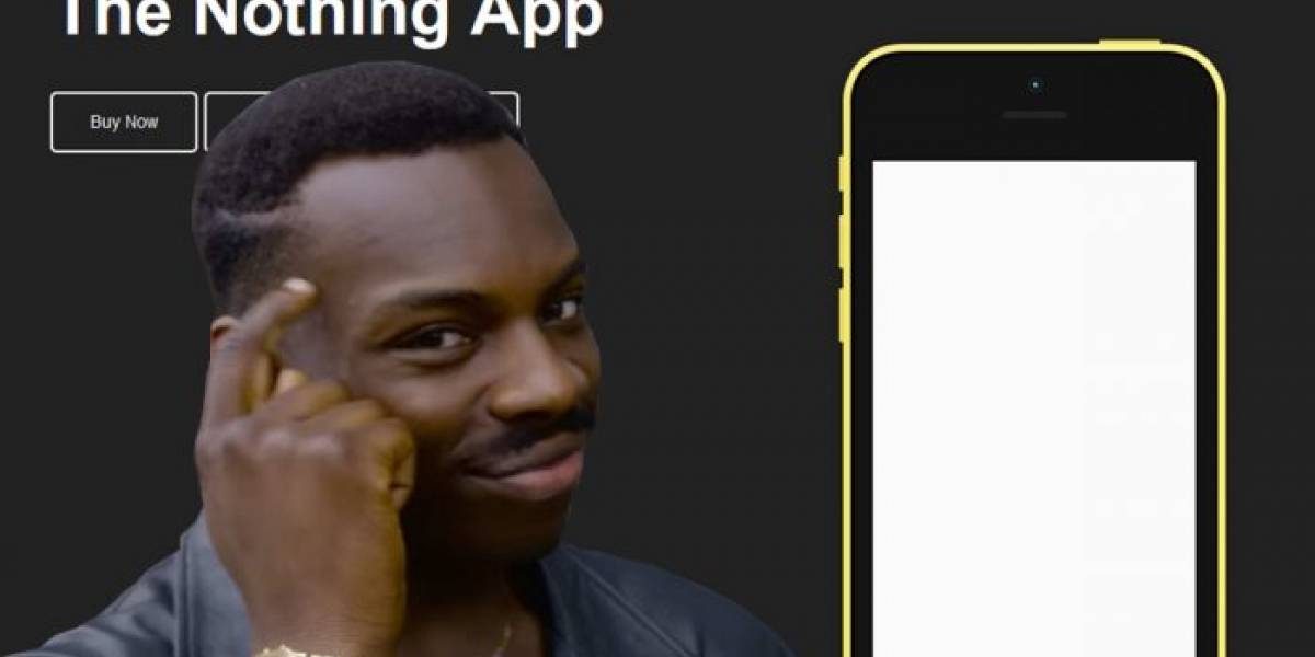 Nothing, la app que no hace nada supera el millón de descargas