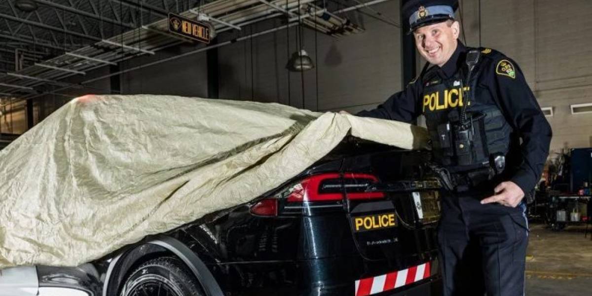 Policía de Ontario convierte un Tesla Model X en patrulla