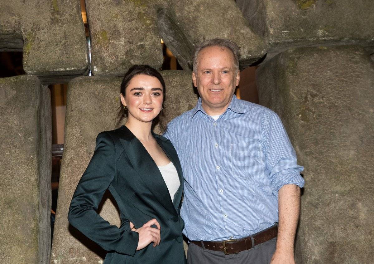 Maisie Williams y Nick Park