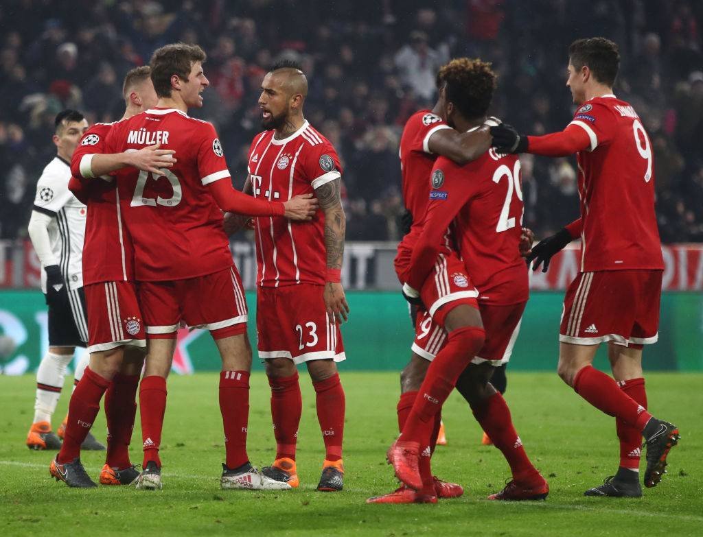 Vidal celebró en el duelo de chilenos / imagen: Getty Images