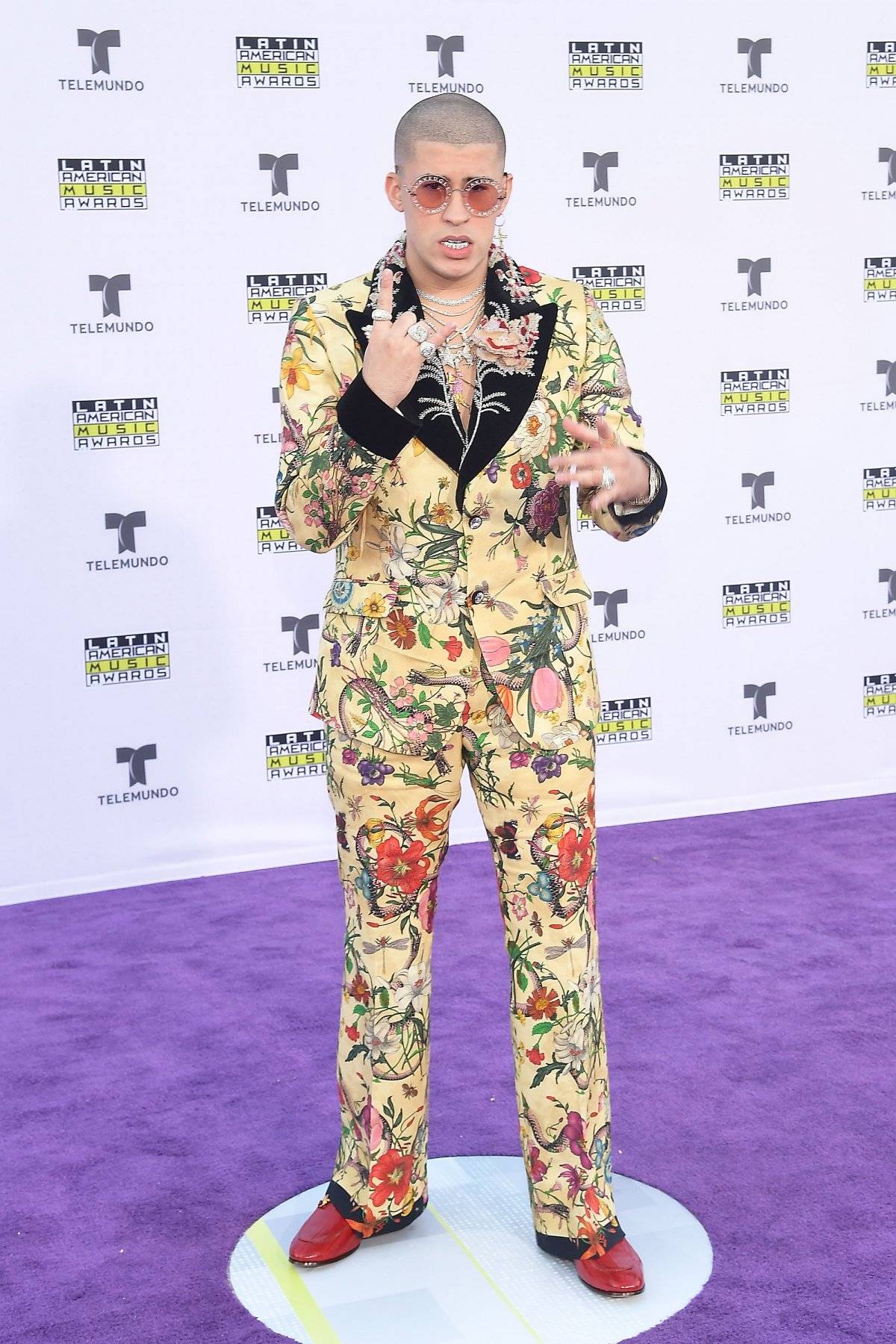 Bad Bunny en los Latin American Music Awards el pasado año 2017. | Getty