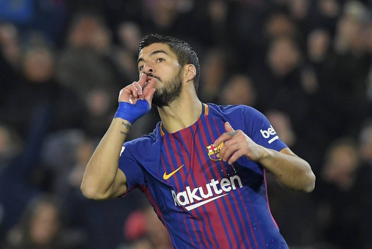 Suárez fue la figura del juego al marcar un triplete.