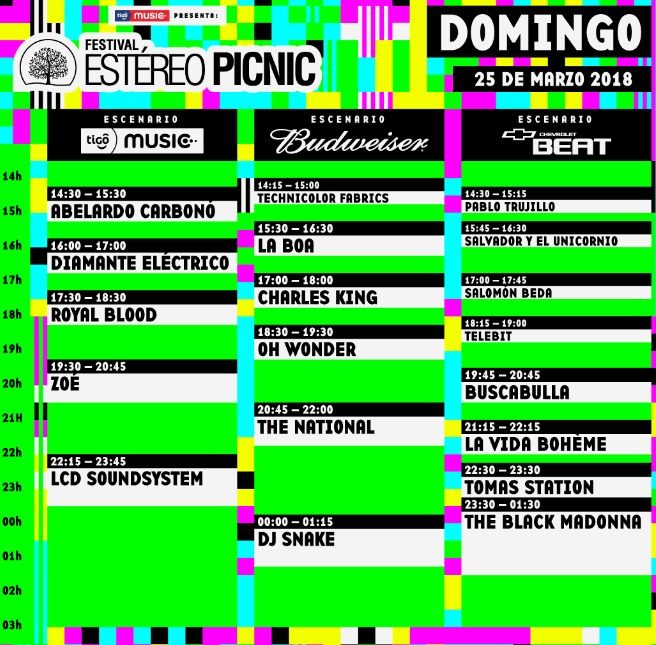 fep horarios