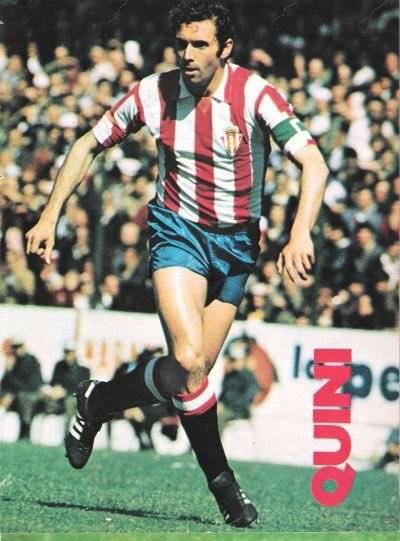 Quini con el Sporting de Gijón.