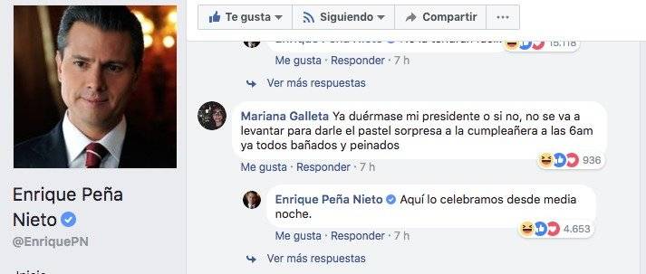 Comentario de Enrique Peña Nieto