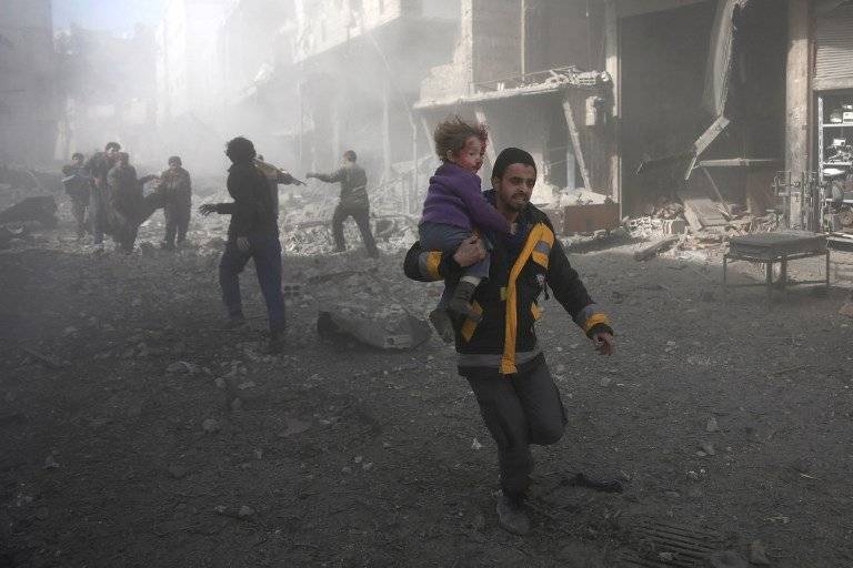 Bombardeos en Siria