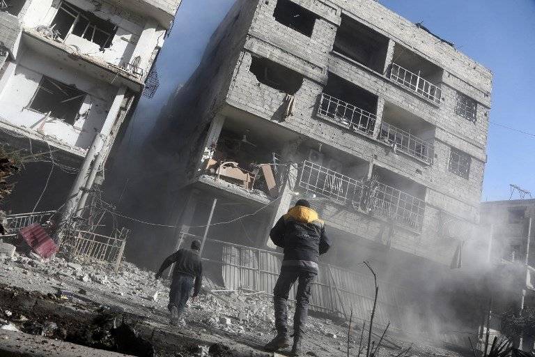 Bombardeos en Siria
