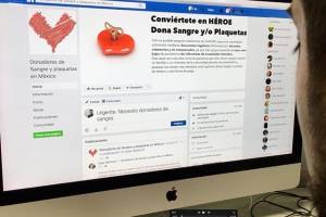 Mexicanos buscan donadores en redes sociales.