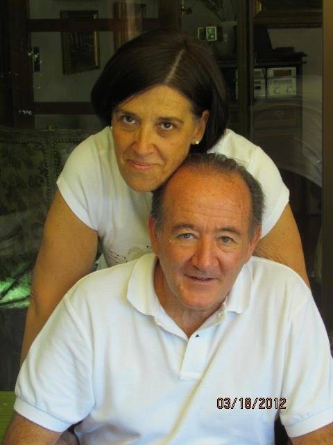 Roberto Luis Audano López junto a Conchy Arregui, asesinada