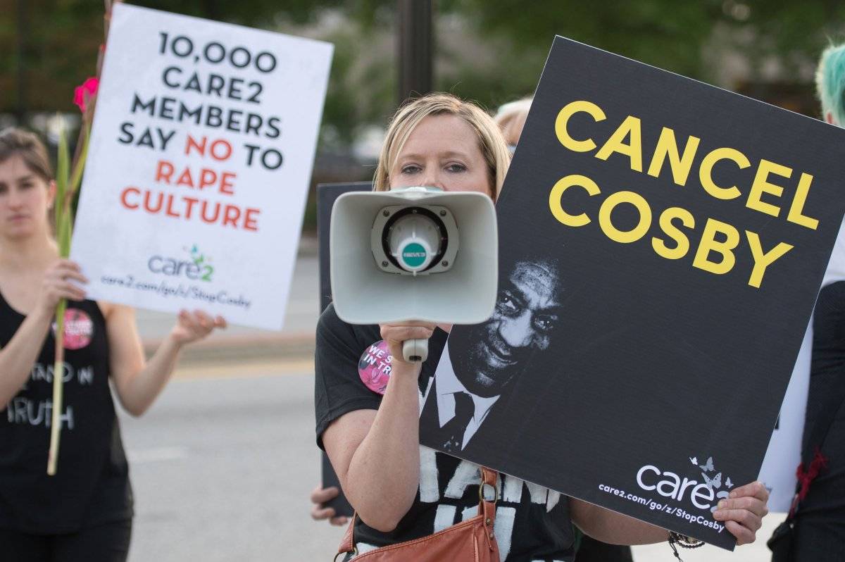 Manifestantes contra Bill Cosby, en mayo de 2015. |getty